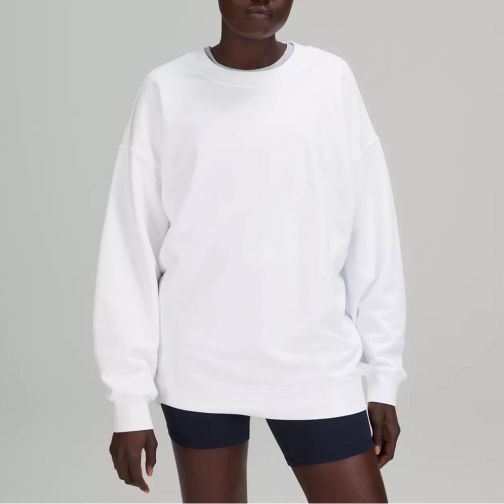 Lululemon Athletica perfectly oversized crew long White Crewneck Sweatshirt -8